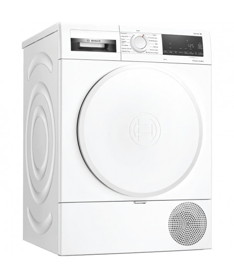 Seche-linge pompe a chaleur BOSCH WQG233D0FR SER6 - 8 kg - Classe A+++ - Blanc