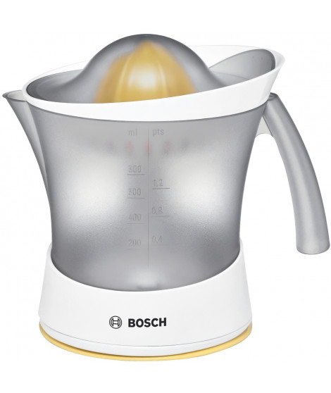 Presse-agrumes BOSCH - 25 W - capacité 0,8 L - réservoir transparent - fonctionnement par pression