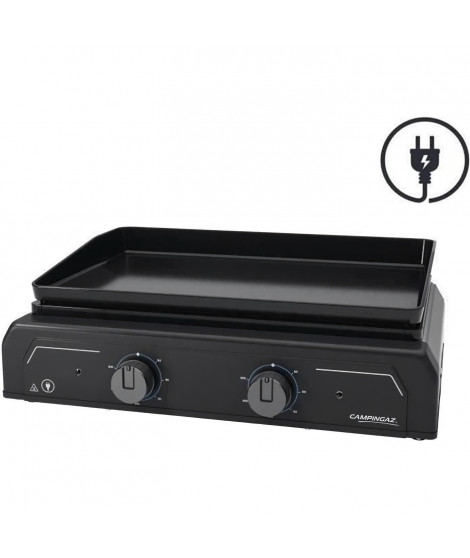 Plancha éléctrique a poser - CAMPINGAZ ELECTRIC 2 XD - 3500W - Fonte émaillée - 2 témoins de chauffe LED