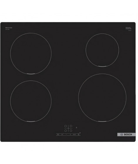Table induction BOSCH - 4 foyers - L: 592 mm x P: 522 mm - PUE611BB5E