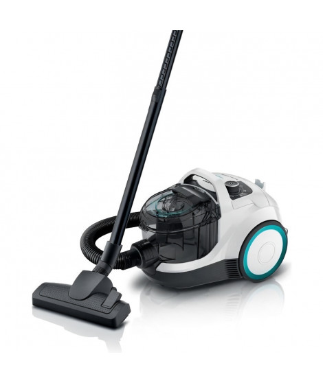 BOSCH GX21 - Aspirateur traîneau sans sac - ProHygiene - 550W - 78 dB - Filtre UltraAllergie - 10m - 2L - Blanc