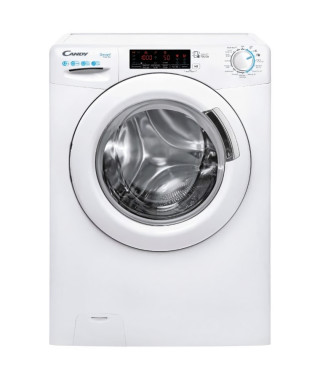 Lave-linge hublot CANDY CS1412TME/1-47 - 12 kg - Induction - 1400 trs/min - Connecté - Programmes rapides - Classe B - Blanc