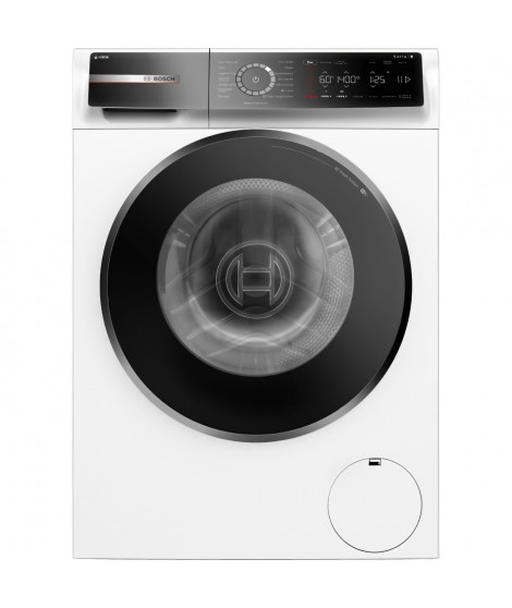 Lave-linge hublot - BOSCH SER8 - WGB254A0FR - 10,0 kg - 1.400 Tr/min - Moteur Induction - L60cm - Blanc