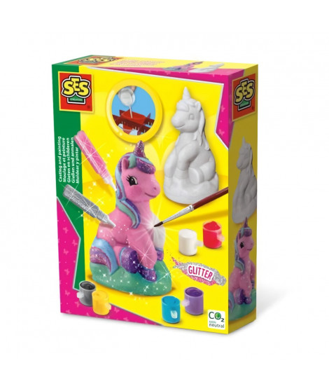 Moulage et peinture - Licorne - SES CREATIVE - Facile a remplir avec du plâtre et de l'eau