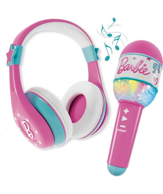 Combo Casque et Microphone - LISCIANI - Bluetooth avec haut-parleur Barbie