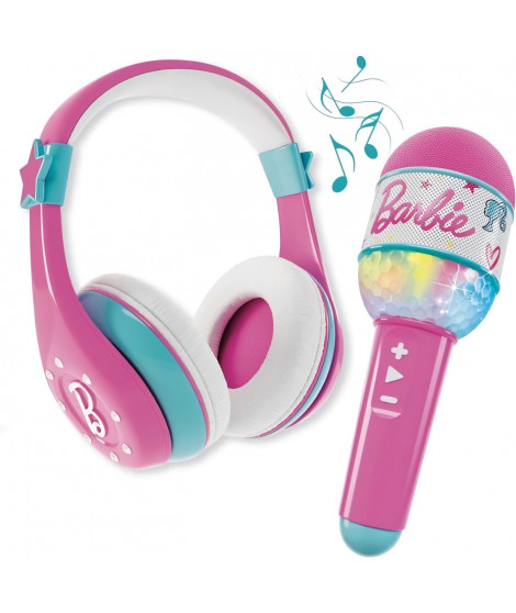 Combo Casque et Microphone - LISCIANI - Bluetooth avec haut-parleur Barbie