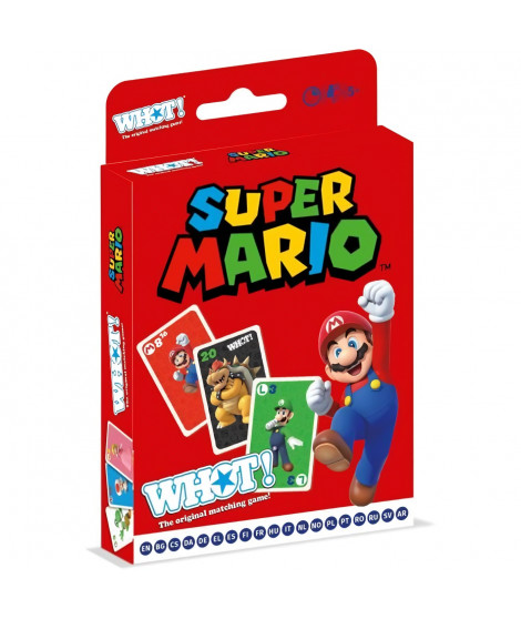 Whot! Super Mario - Jeu de cartes - WINNING MOVES - Jeu de cartes aux couleurs de Super Mario pour toute la famille.