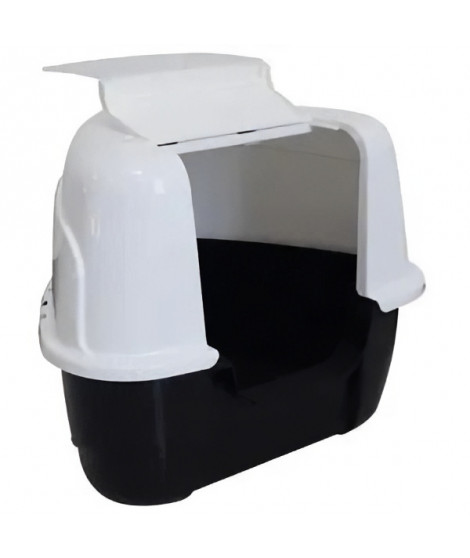 TANIS Maison toilette - Mpets - Noire & Blanche - XL