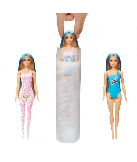 Barbie - Assortiment Poupées Color Reveal Arc-En-Ciel - 3 Ans Et + - BARBIE - HRK06 - modele aléatoire