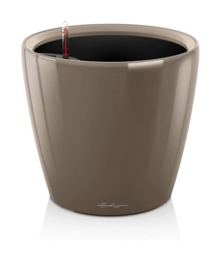 Pot de fleur LECHUZA Classico Premium LS 50 - kit complet, taupe brillant