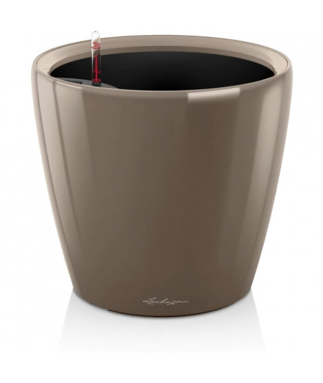 Pot de fleur LECHUZA Classico Premium LS 50 - kit complet, taupe brillant