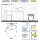 Pot de fleur LECHUZA Classico Premium LS 50 - kit complet, taupe brillant