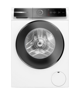 Lave-linge hublot - BOSCH SER8 - WGB24400FR - 9,0 kg - 1.400 Tr/min -  Moteur Induction - L60cm - Blanc