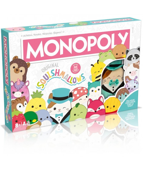 Monopoly Squishmallows - Jeu de société - WINNING MOVES - Monopoly avec les peluches Squishmallows.