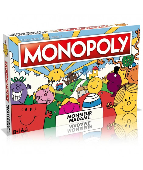 Monopoly Monsieur Madame - Jeu de société - WINNING MOVES - Monopoly mettant en vedette les personnages de Monsieur Madame.