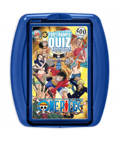 Quiz One Piece - Jeu de quiz - WINNING MOVES - Quiz illustré sur l'univers One Piece avec 500 questions.