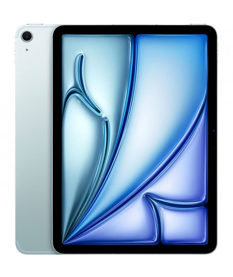 Apple - iPad Air (2024) - 11 - WiFi + Cellulaire - 128 Go - Bleu