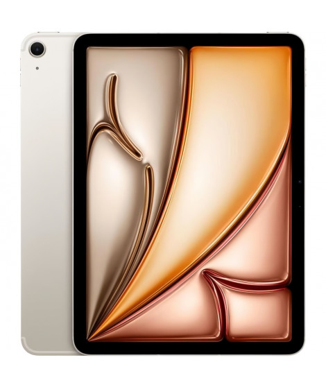 Apple - iPad Air (2024) - 11 - WiFi + Cellulaire - 128 Go - Lumiere Stellaire