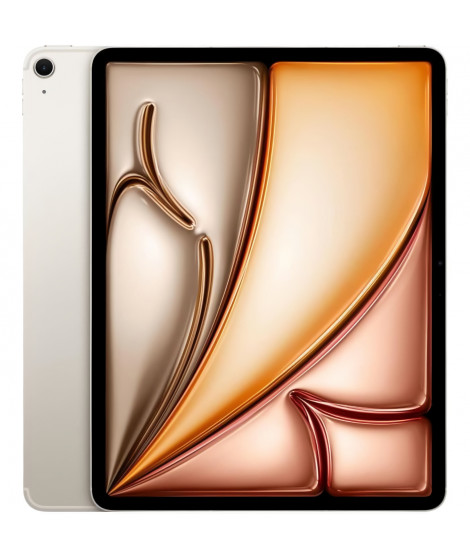 Apple - iPad Air (2024) - 13 - WiFi + Cellulaire - 128 Go - Lumiere Stellaire