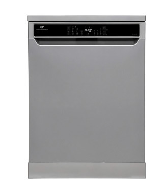 Lave-vaisselle pose libre CONTINENTAL EDISON - 15 couverts - Largeur 59,8 cm - Classe D - moteur induction - 39 dB - Silver
