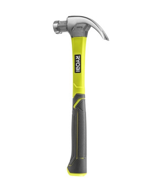 Marteau a griffe - RYOBI - Courbe en fibre de verre 560g