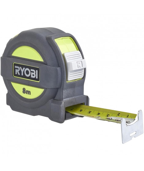 Metre ruban - RYOBI - 8 m largeur 25 mm