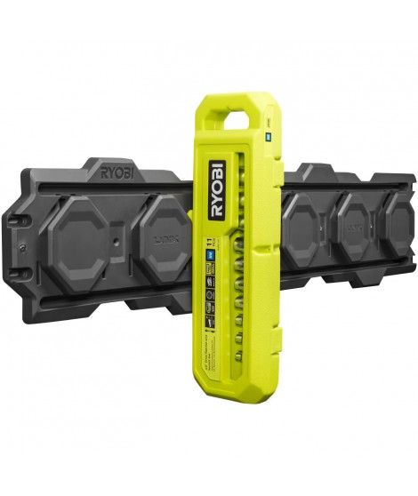 Coffret 1 clé 90 dents (angle de reprise 4°) et 10 douilles 3/8'' (de 8 a 15 mm, 16 & 17 mm) - Coffret compatible avec Ryobi …
