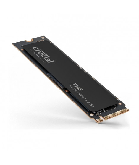 SSD Interne Gaming - CRUCIAL - T705 SSD 1To PCIe Gen5 NVMe M.2 (2024) - Rétrocompatibilité PCIe 3.0 et 4.0 - CT1000T705SSD3