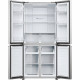 Réfrigérateur multi-portes - HAIER - HCR3818ENMM - Classe E - 467 L - 35 dB - 181,5 x 83,3 x 65 cm - Silver