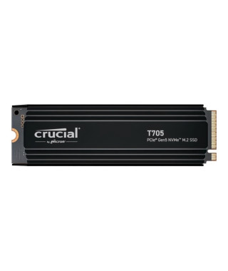SSD Interne Gaming avec Dissipateur Premium - CRUCIAL - T705 SSD 2To PCIe Gen5 NVMe M.2 (2024) - CT2000T705SSD5