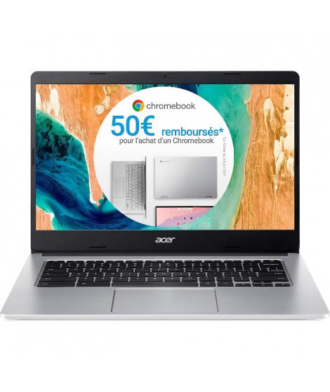 PC Portable - ACER - Chromebook 314 CB314-2H-K04F - 14 FHD - MTK MT8183 - RAM 4 Go - Stockage 32 Go - ChromeOS - AZERTY