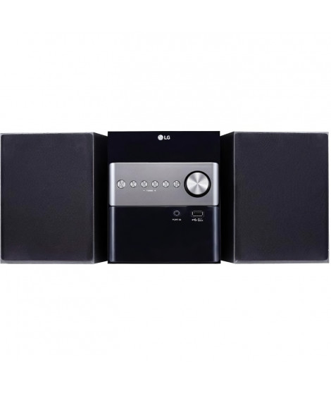 LG CM1560 - Micro Chaîne HiFi Bluetooth - Lecteur CD Audio - Radio FM - Noir