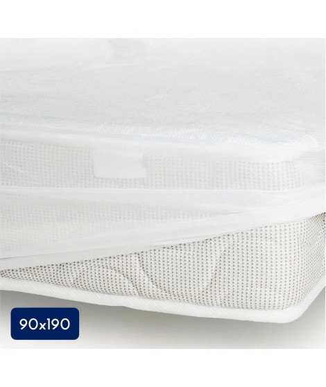 Protege-matelas - 90 x 190 cm x 25 xm - 100% Coton - 170 G/M2 - LOVELY HOME