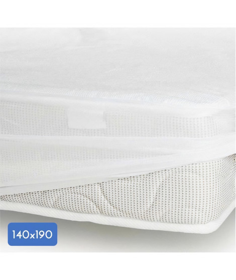 Protege-matelas - 140 x 190 cm x 25 cm - 100% Coton - 170 G/M2 - LOVELY HOME