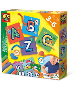 J'apprends l'alphabet avec pâte a modeler - Jeu éducatif - SES CREATIVE - Familiarise-toi avec l'alphabet en t'amusant.