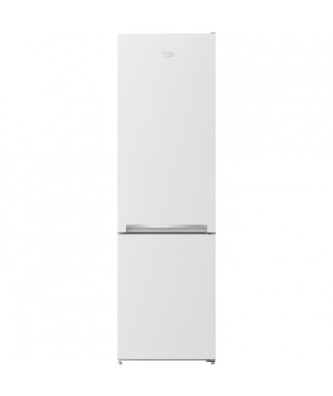 Réfrigérateur pose-libre combiné - BEKO - RCSA300K40WN - Classe E - 291 L (204+87) - 181,3 x 54 x 57,4 cm - Blanc