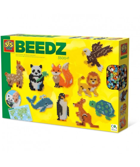 Perles a repasser - Animaux du monde - SES CREATIVE - Crée divers animaux avec 3500 perles et instructions.