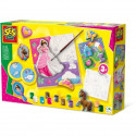 Moulage et peinture - Toiles pour peindre des princesses 3x - Loisirs créatifs - SES CREATIVE - Réaliser 3 peintures de princ…