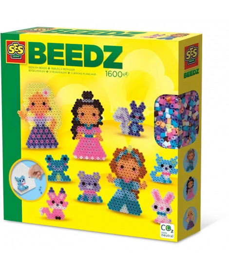 Perles a repasser - Princesses et animaux - SES CREATIVE - Crée des princesses et leurs animaux de compagnie.