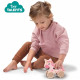 Licorne en bois 2 en 1 - A pousser et a tirer - SES CREATIVE - Licorne rose a pousser ou a tirer.