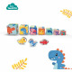 Tour de blocs a empiler avec figurines de dinosaures - Jeu d'adresse - SES CREATIVE - Tour empilable avec 3 figurines de dino…