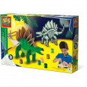 Dinosaure en bois qui brille dans le noir - Kit de bricolage - SES CREATIVE - Fabrique ton propre dinosaure qui brille dans l…