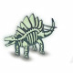 Dinosaure en bois qui brille dans le noir - Kit de bricolage - SES CREATIVE - Fabrique ton propre dinosaure qui brille dans l…