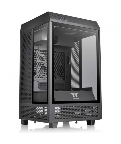 Boîtier PC - THERMALTAKE - The Tower 100 - Boitier sans alimentation - Mini tour - Format Mini-ITX - Noir ( CA-1R3-00S1WN-00 )