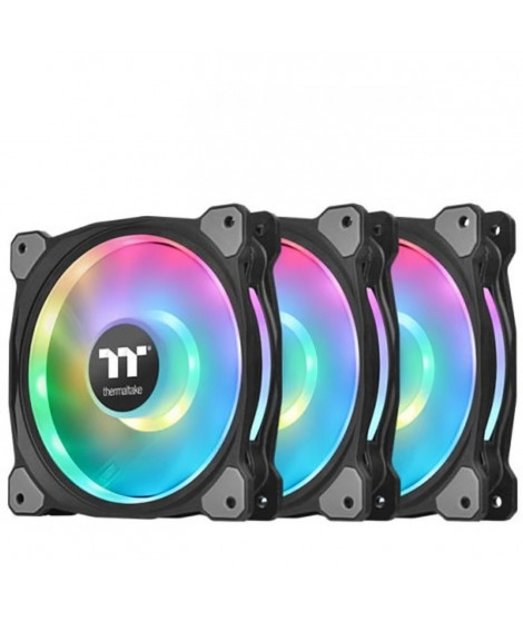 THERMALTAKE Riing Duo 12cm RGB TT Premium (Pack de 3) - Ventilateur 120mm RGB pour boitier