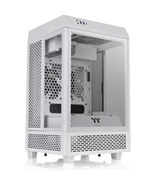 Boîtier PC - THERMALTAKE - The Tower 100 - Boitier sans alimentation - Mini tour - Format Mini-ITX - Blanc ( CA-1R3-00S6WN-00 )
