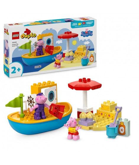 LEGO DUPLO 10432 Le Voyage en Bateau de Peppa Pig - Set de Jeu de Bain pour Tout-petits