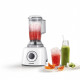 Robot multifonction BOSCH MultiTalent3 - Blanc - 800 W -  2 vitesses et pulse - Bol mélangeur 2,3 L - Bol mixeur 1 L - 2 disques