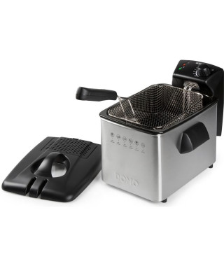 Friteuse - DOMO - 4L - 3000W - Température variable - Puissance électrique - Contenance