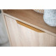 Chambre bébé trio AZUR - Lit 120x60 + Commode a langer 3 tiroirs + Armoire 2 portes chene doré - SAUTHON